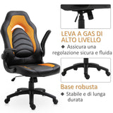 immagine-7-easycomfort-easycomfort-poltrona-da-gaming-o-da-ufficio-in-similpelle-gialla-braccioli-pieghevoli-schienale-e-altezza-regolabile-117-127acm-ean-8054144135649