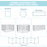 immagine-7-easycomfort-easycomfort-recinto-per-cani-gatti-cuccioli-roditori-recinzione-rete-gabbia-8-pezzi-76-x-61cm-nero-ean-8054111843324