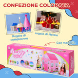 immagine-7-easycomfort-easycomfort-tenda-da-gioco-rosa-per-bambina-3-anni-93-x-69-x-103-cm-idea-regalo-tema-principessa