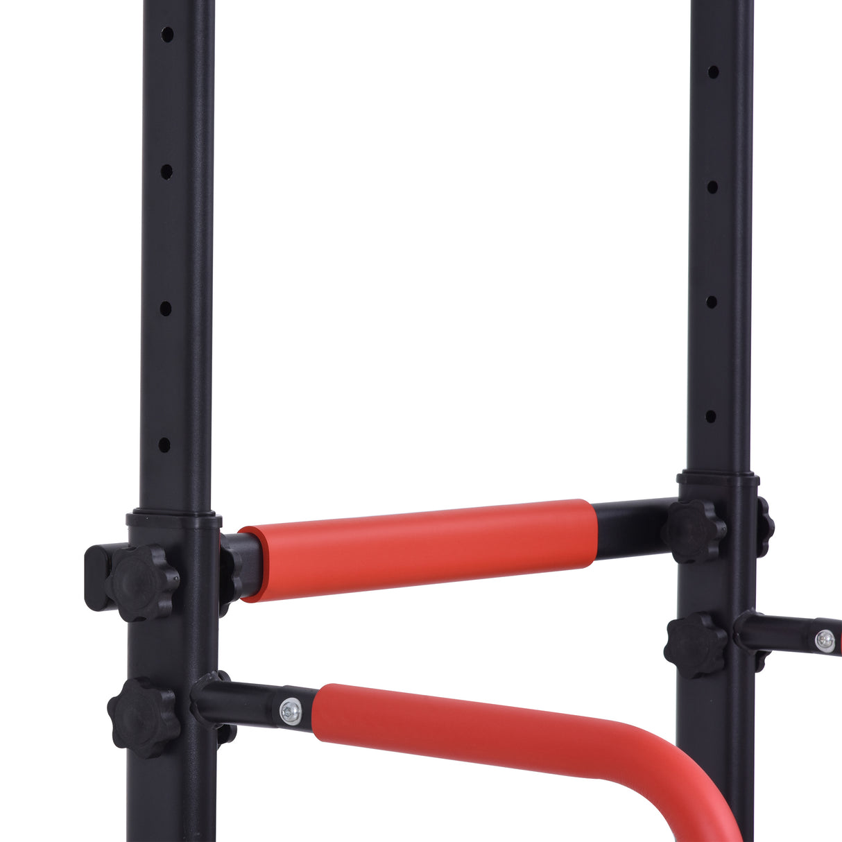 immagine-8-easycomfort-easycomfort-barra-per-trazioni-power-tower-stazione-fitness-multifunzione-con-altezza-regolabile-171-219cm-nero-rosso-ean-8054144132037