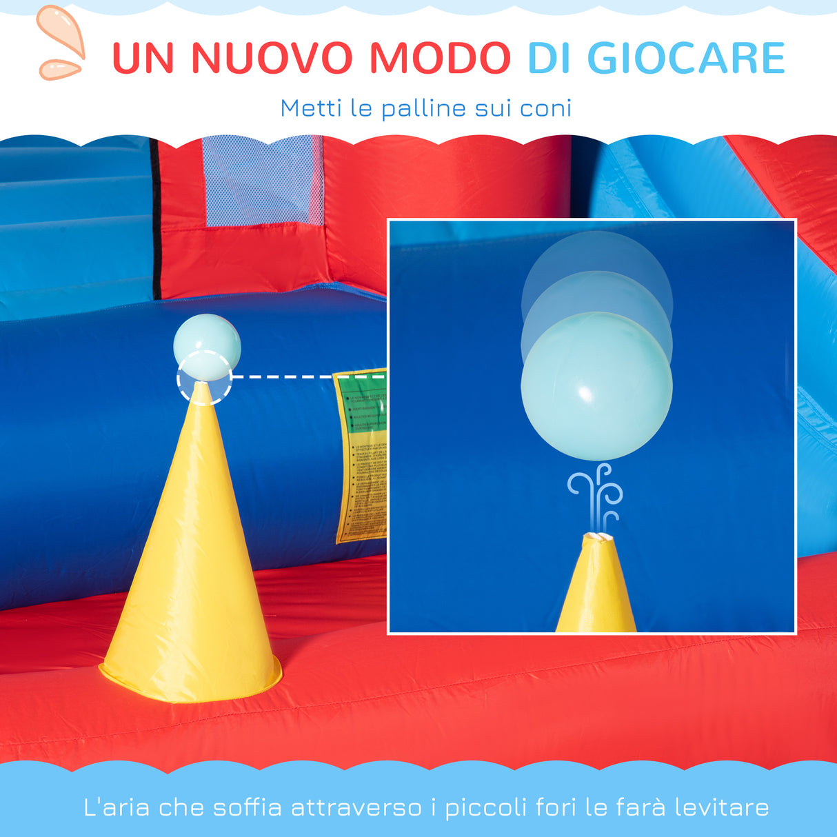 immagine-8-easycomfort-easycomfort-castello-gonfiabile-per-bambini-con-scivolo-trampolino-piscina-e-parete-da-arrampicata-333x280x210cm