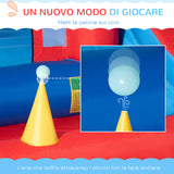 immagine-8-easycomfort-easycomfort-castello-gonfiabile-per-bambini-con-scivolo-trampolino-piscina-e-parete-da-arrampicata-333x280x210cm