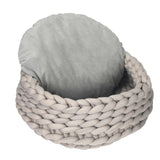 immagine-8-easycomfort-easycomfort-cuccia-per-cani-e-gatti-rotonda-rialzata-e-lavabile-in-cotone-pp-cuscino-imbottito-50x19cm-grigio