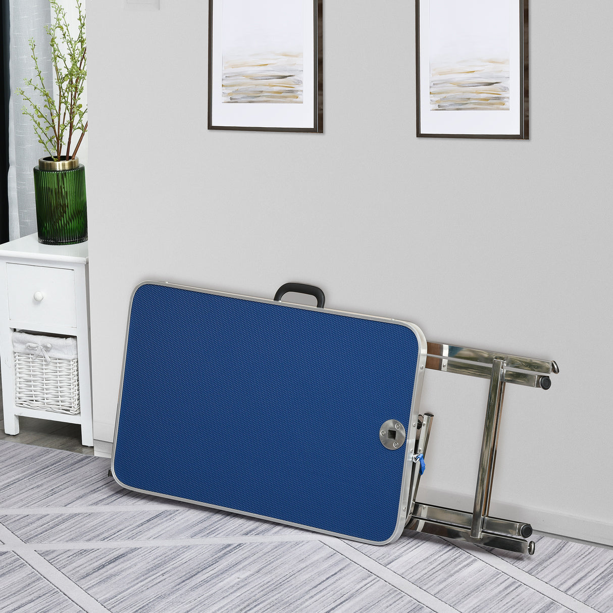 immagine-8-easycomfort-easycomfort-tavolo-toelettatura-pieghevole-con-maniglia-integrata-braccio-regolabile-e-guinzaglio-70x45x74-81cm-blu