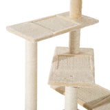 immagine-9-easycomfort-easycomfort-trespolo-per-gatti-multilivello-con-tiragraffi-in-sisal-albero-per-gatti-con-piattaforme-e-cuccia-in-peluche-beige-50x50x100cm